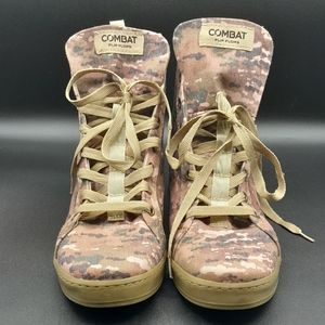UAF Combat Flip Flop High Top Pinkish Camo Shoes Sneakers Men's Size 7
